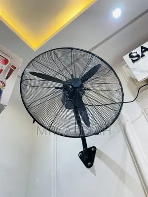 Elegant Black 26 Inch Electric Industrial Wall Fan.