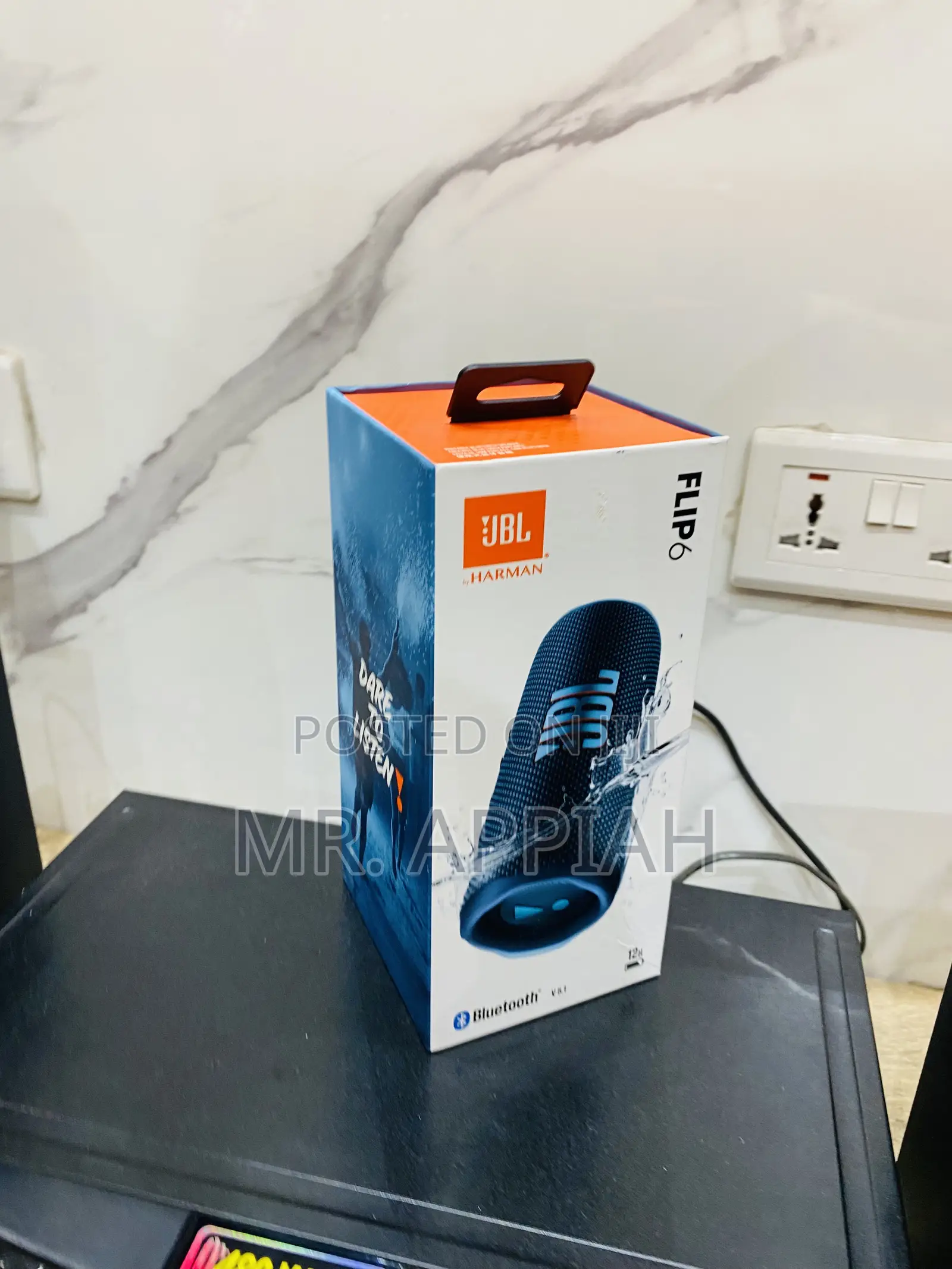 20watts JBL Flip 6 Portable Waterproof Bluetooth Speaker.