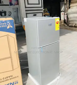 Energy Saving Nasco Nas2-13fl Double Door Electric Fridge.