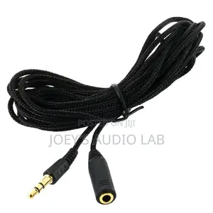 5m Braided Aux Extension Cable With Jack Converter