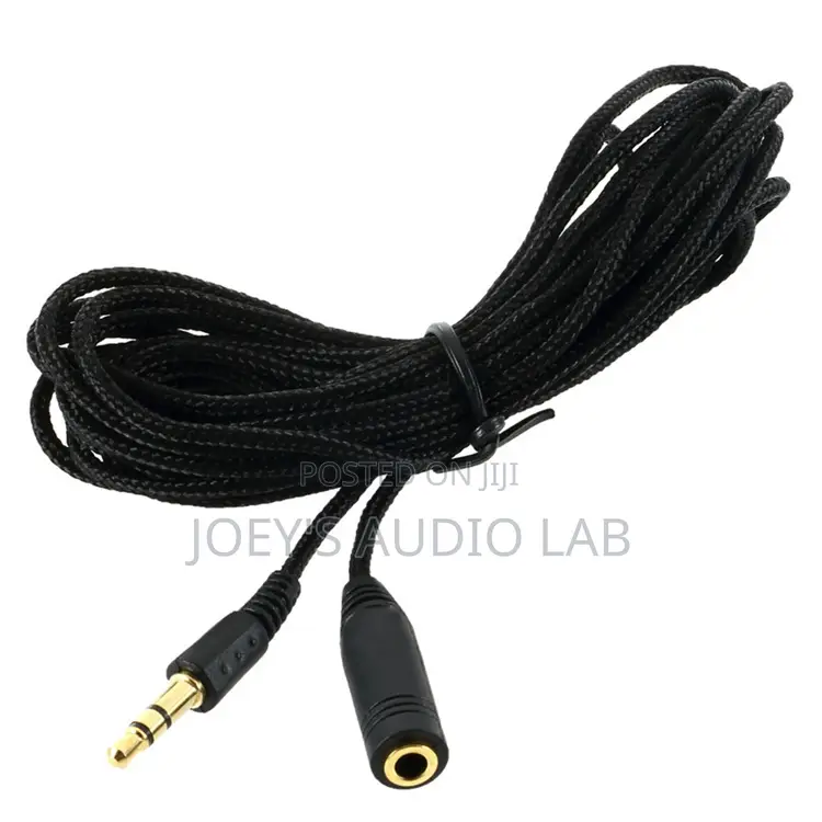 5m Braided Aux Extension Cable With Jack Converter