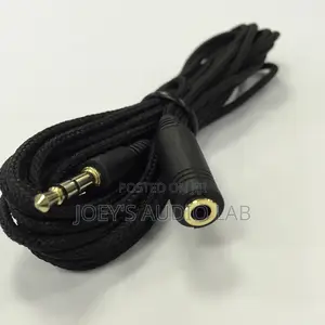 5m Braided Aux Extension Cable With Jack Converter