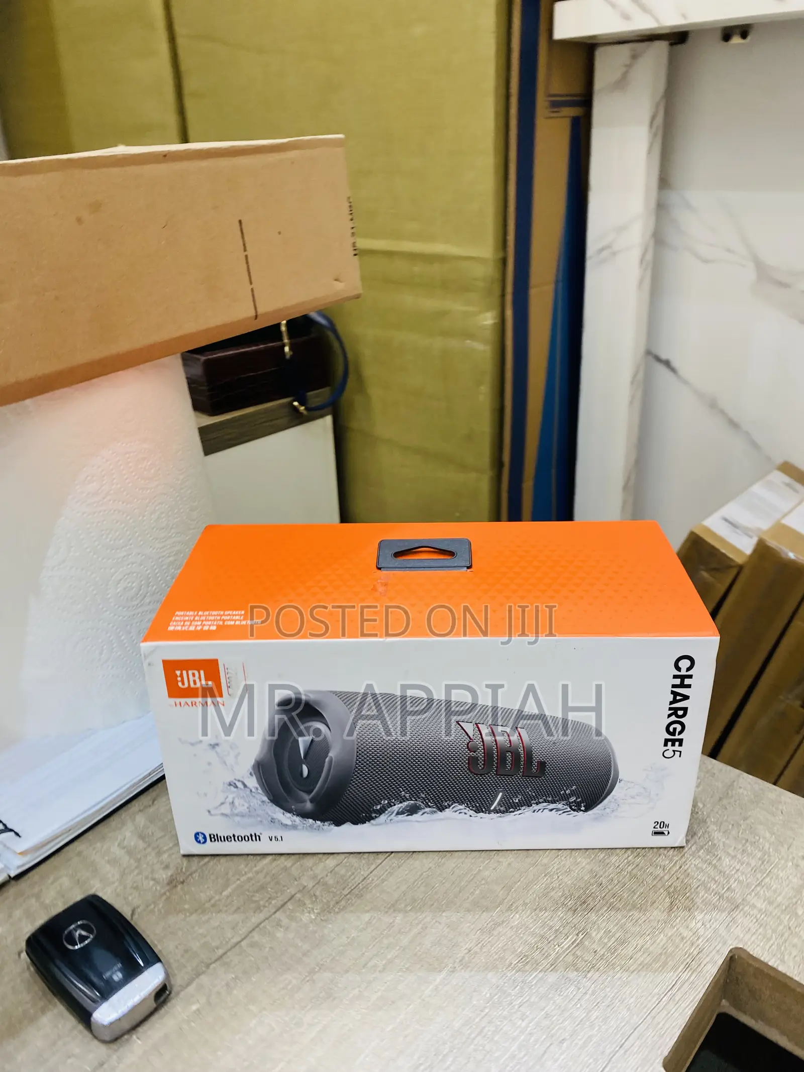Affordable JBL Charge 5 Portable Bluetooth Speaker(Gray).