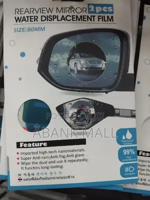 Rear-View Mirror Water Displacement Film