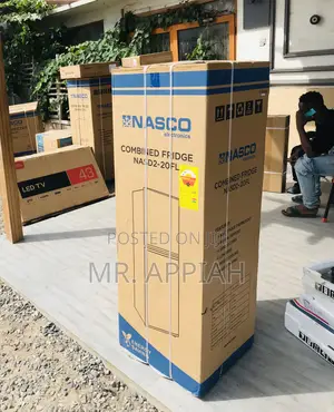 Sleek Design Nasco Double Door Electric Fridge Nas 2-20fl.