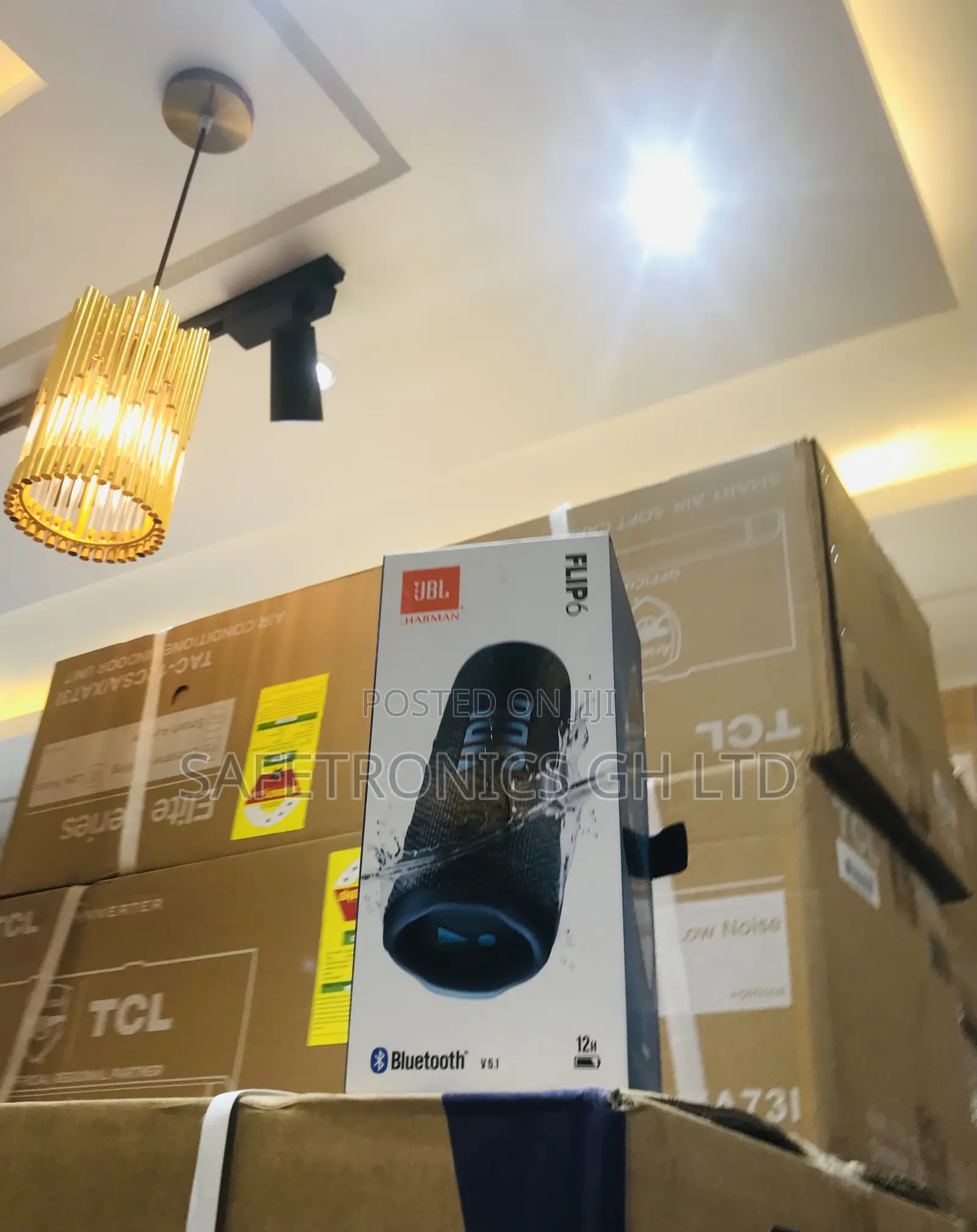 Black Bluetooth Wireless Electric JBL Flip 6 Speaker