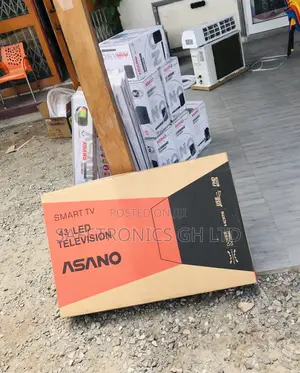 43 Inches Glossy Led Full HD Smart Asano Black Tv