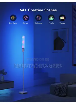 Govee RGBIC Cylinder Floor Lamp, LED Corner Floor Lamp