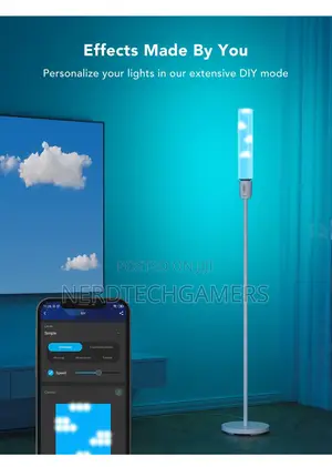 Govee RGBIC Cylinder Floor Lamp, LED Corner Floor Lamp
