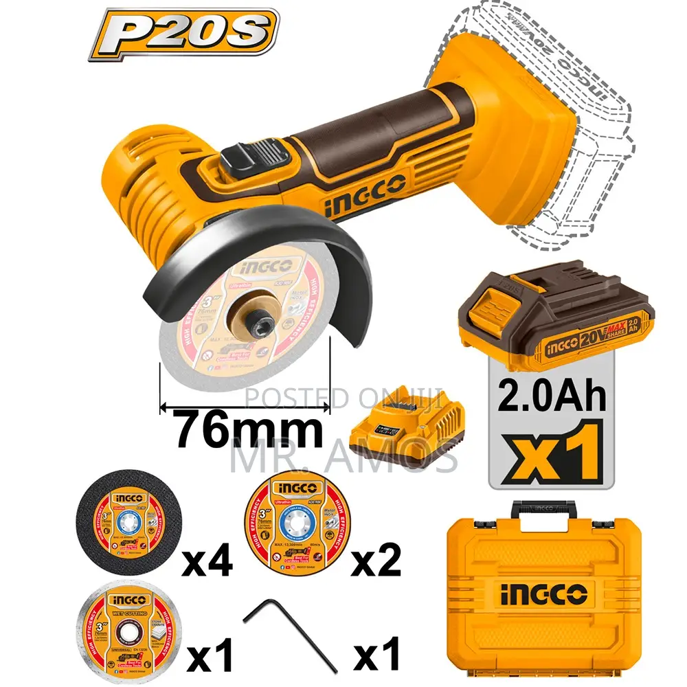 Ingco 3" Cordless Mini Cut-Off Tool 20v - Cagli76012