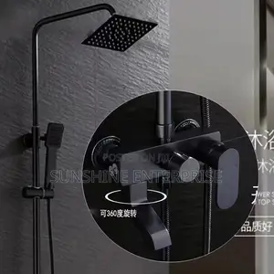 All Black 3in1 Hot and Cold Bathroom Shower