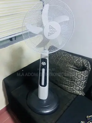 Purchase Speedy Rechargeable Electric Standing Fan(White).