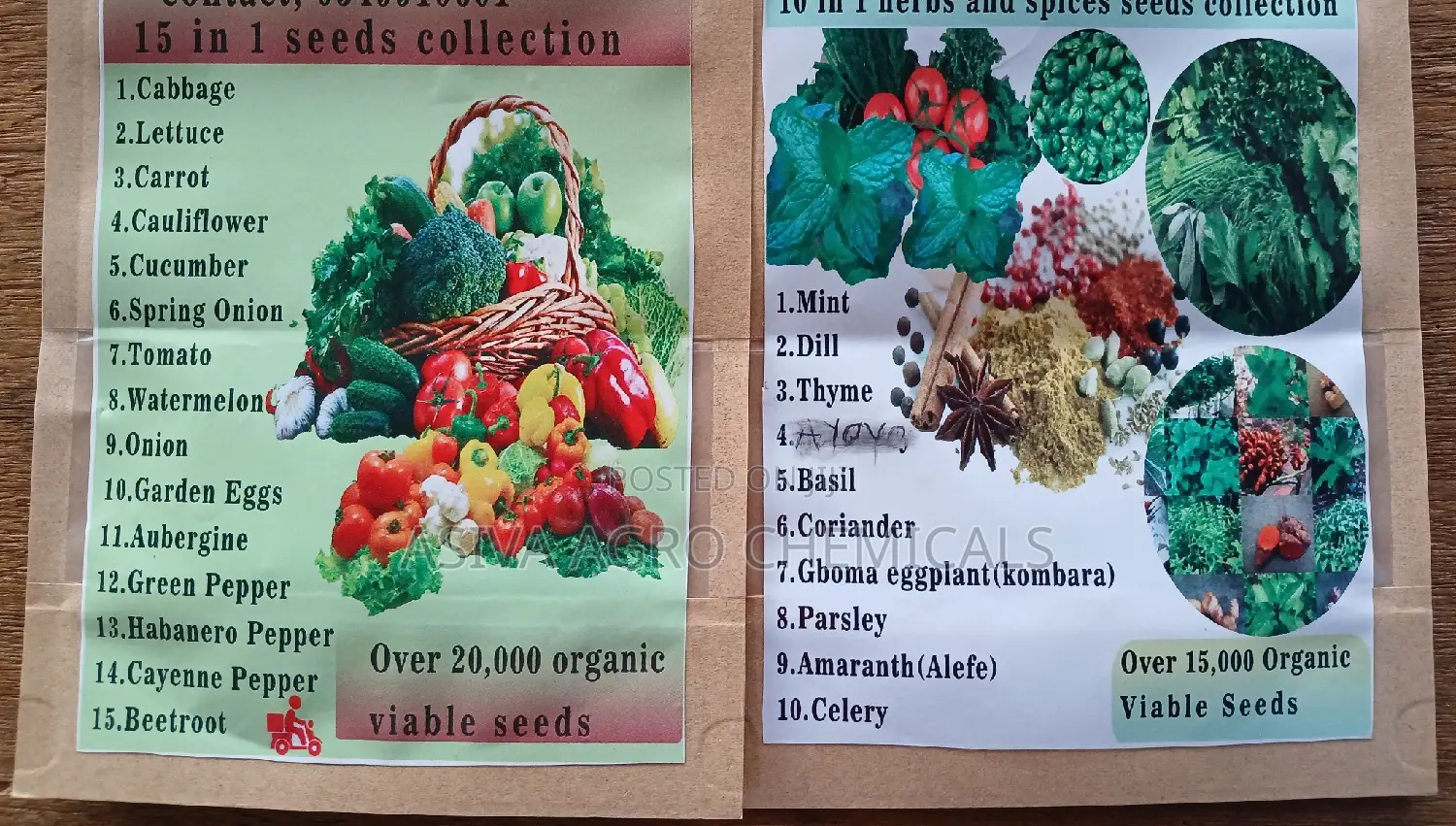 15 in 1 Seeds Collection