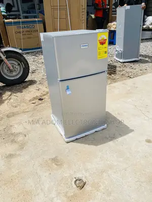 Super Chilling Nasco 86ltrs 2 Door Table Top Fridge(Gray).