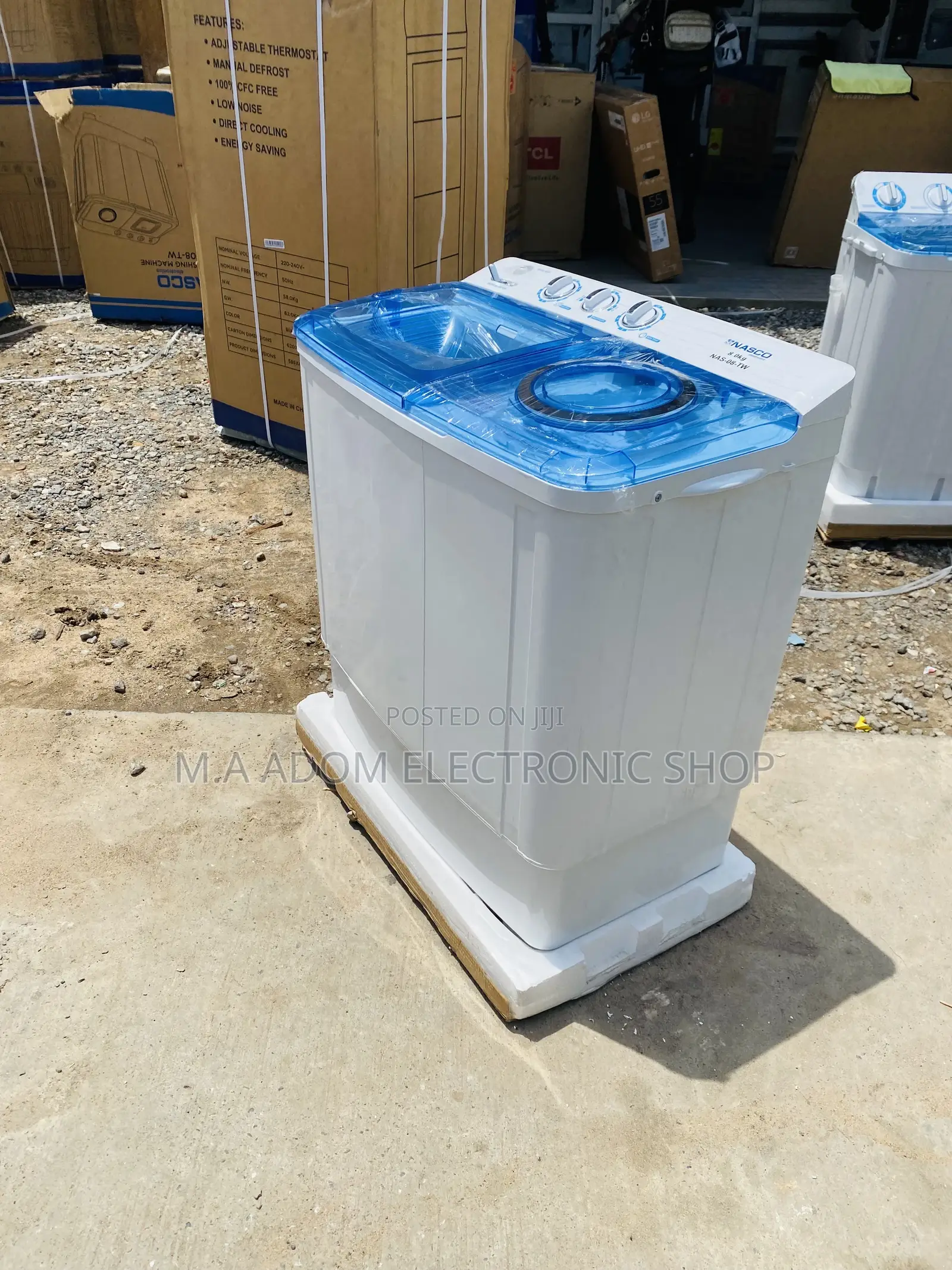 7kg Nasco Semi-Automatic Electric Washing Machine.