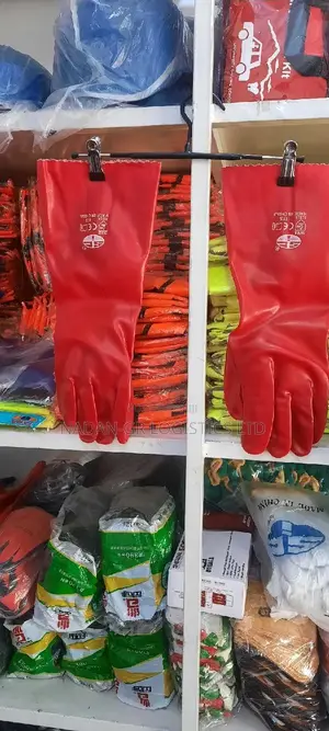 PVC Gloves Red - Chemical
