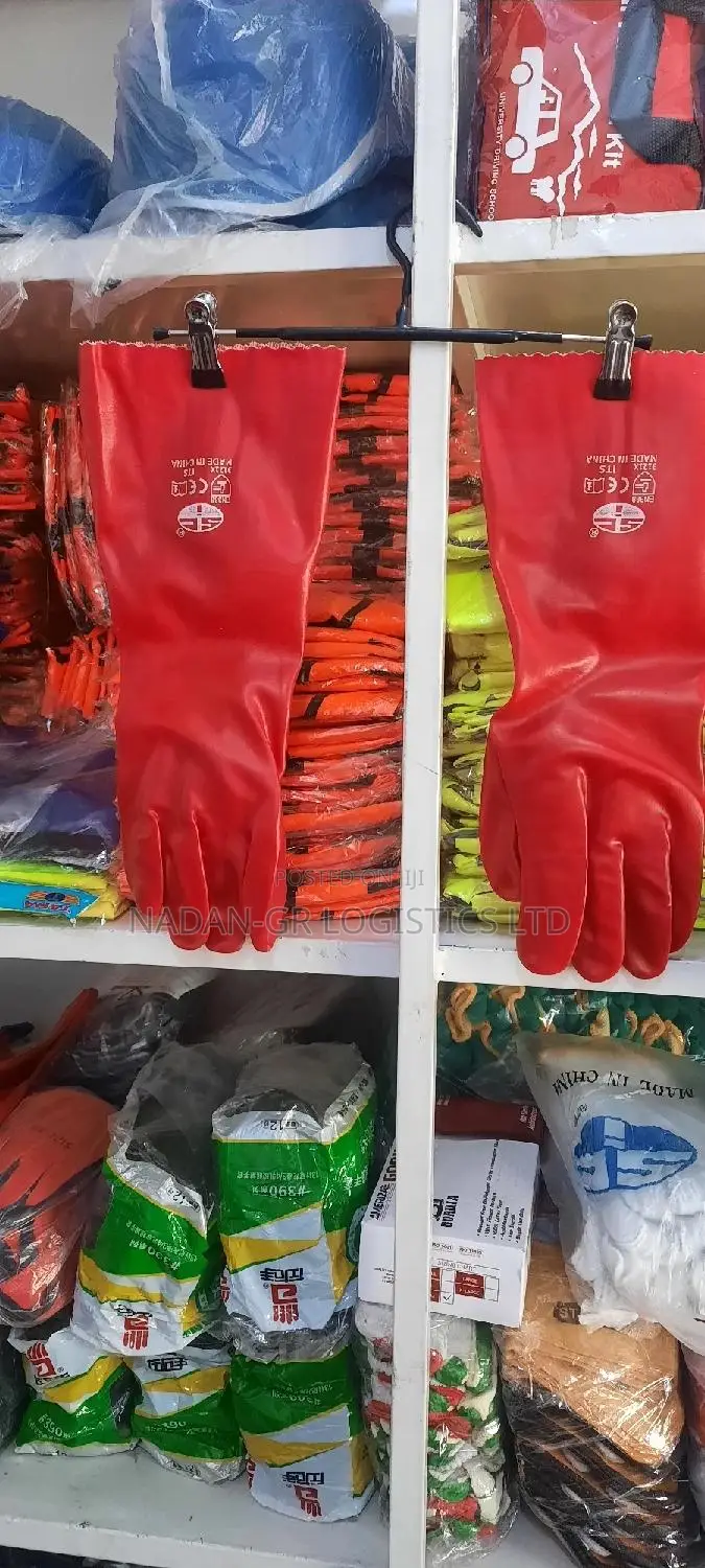 PVC Gloves Red - Chemical