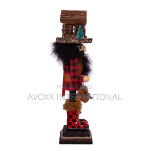 Kurt S.Adler 18" Hollywood Lodge Cabin Hat Nutcracker,HA0563