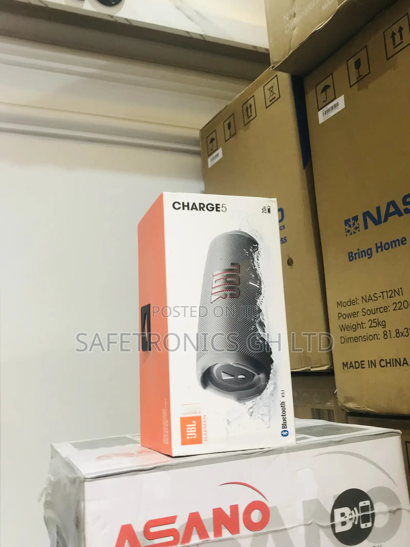 Bluetooth JBL Charge 5 Electric Wireless Gray Speaker