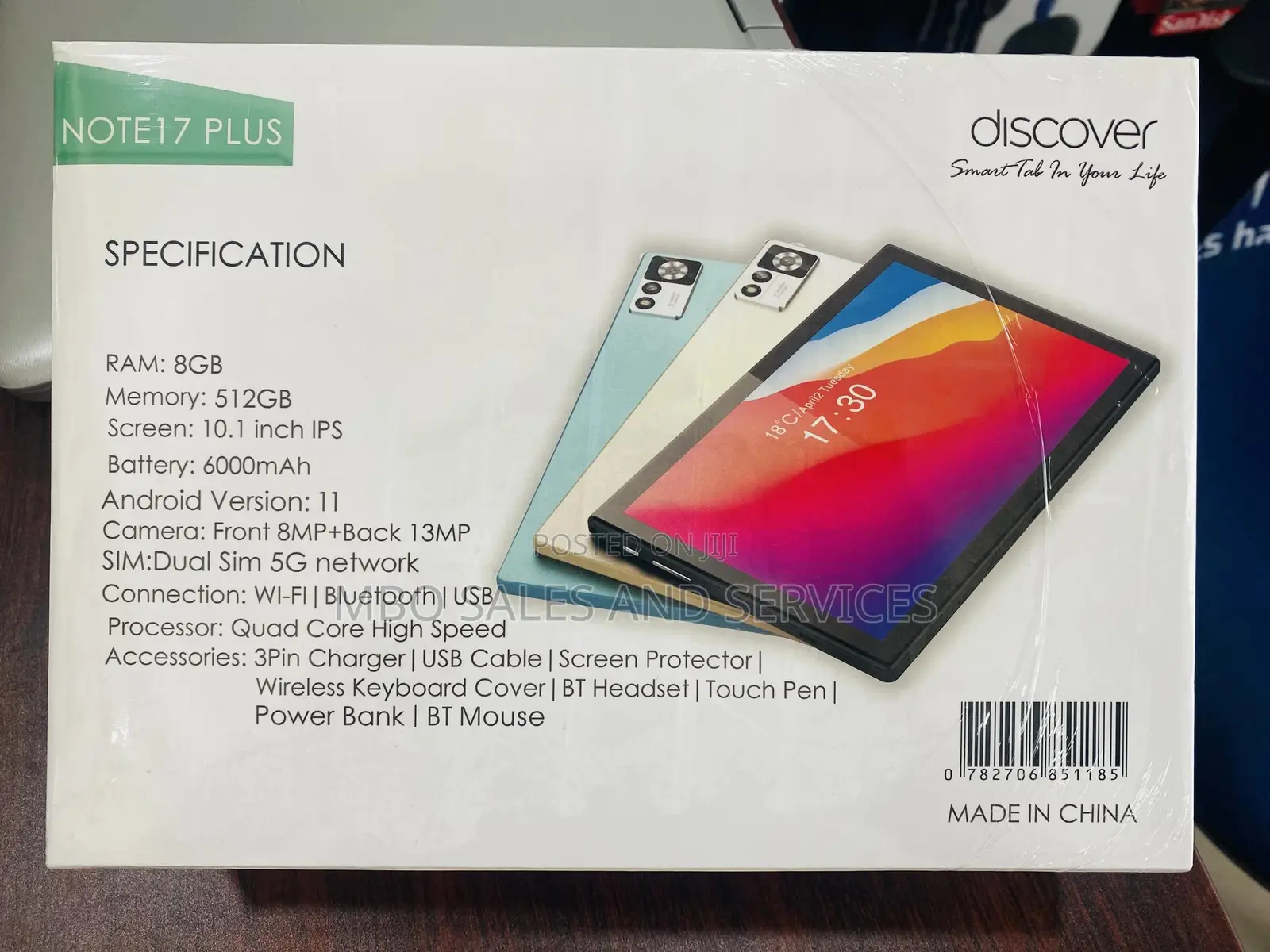 New Discover Note 17 Plus 512 GB Silver