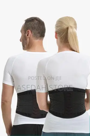 Self-Heating Back Brace - Black