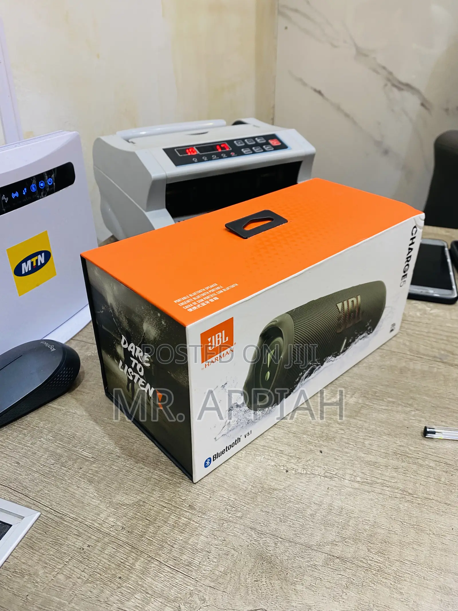 Energy Sufficient JBL Charge 5 Portable Speaker(Green).