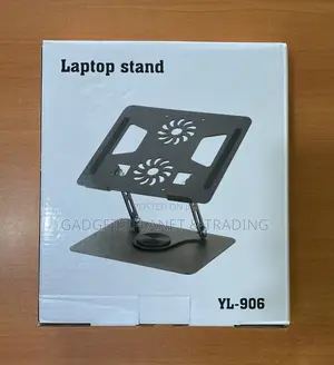 Rotating Aluminum Laptop Stand YL-906 2 Cooling Fans 15.6'inchs