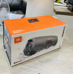 Shop Durable JBL Charge 5(Gray) Portable Speaker,40W.