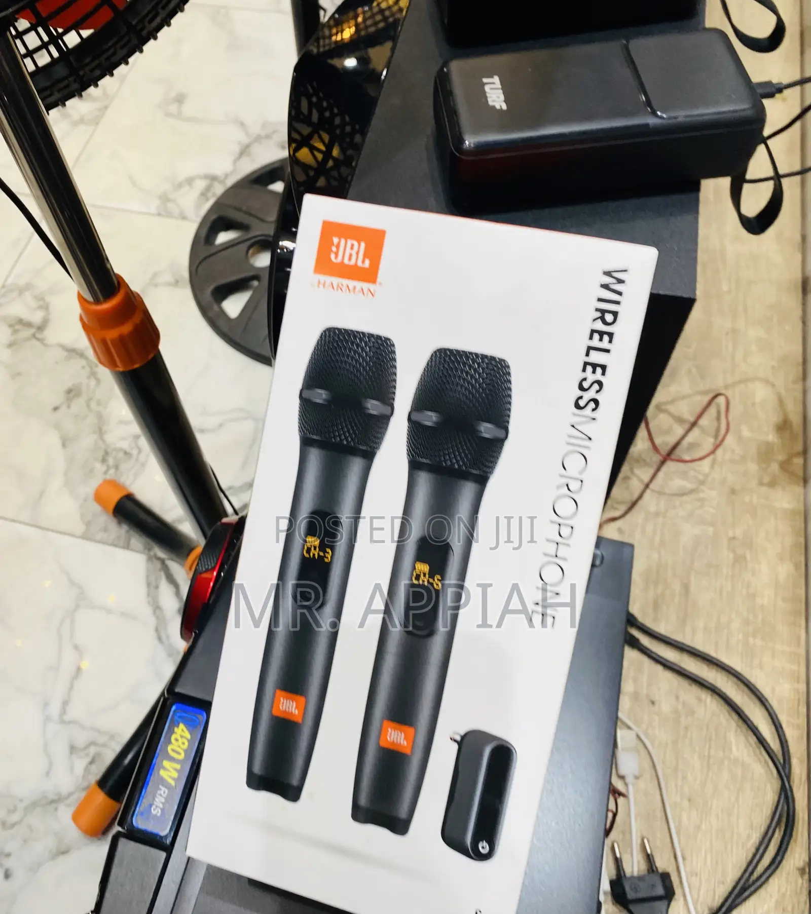 Well Design JBL Wireless Two Microphone System(Black).
