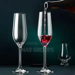 6pcs Flute Champagne Glasses