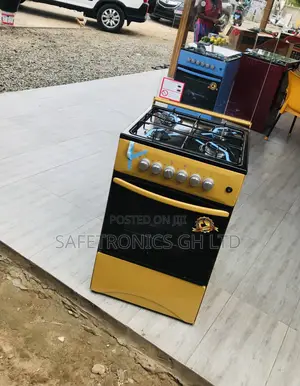 Gold 4 Gas Cooker Oven With Grill Glass Lid 50x50
