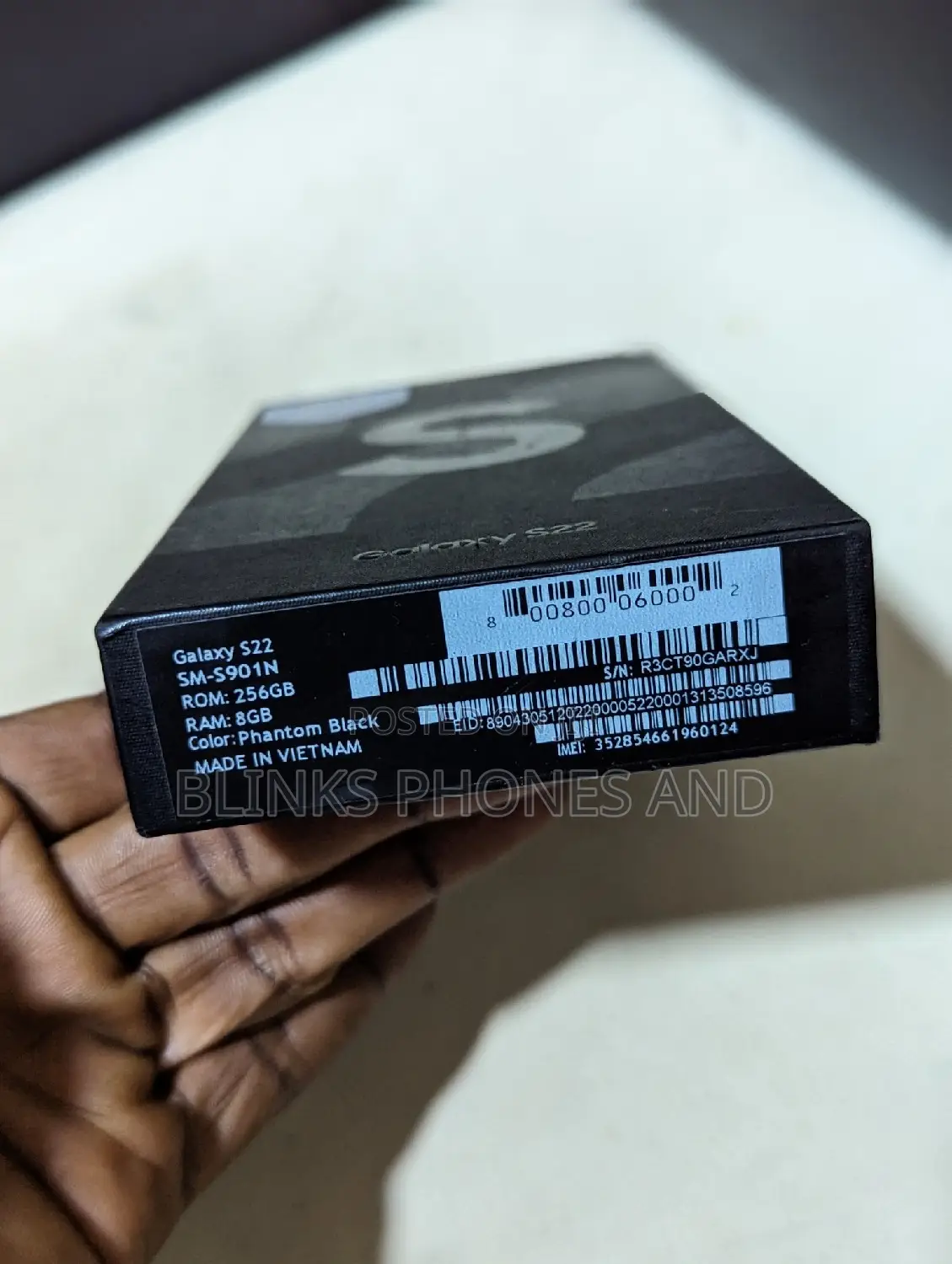 New Samsung Galaxy S22 5G 256 GB Black