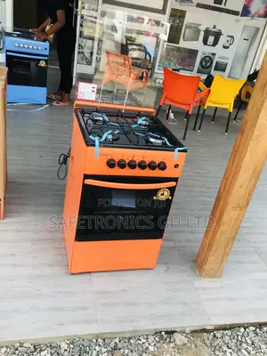 Volcano 4 Gas Cooker Oven With Grill Glass Lid