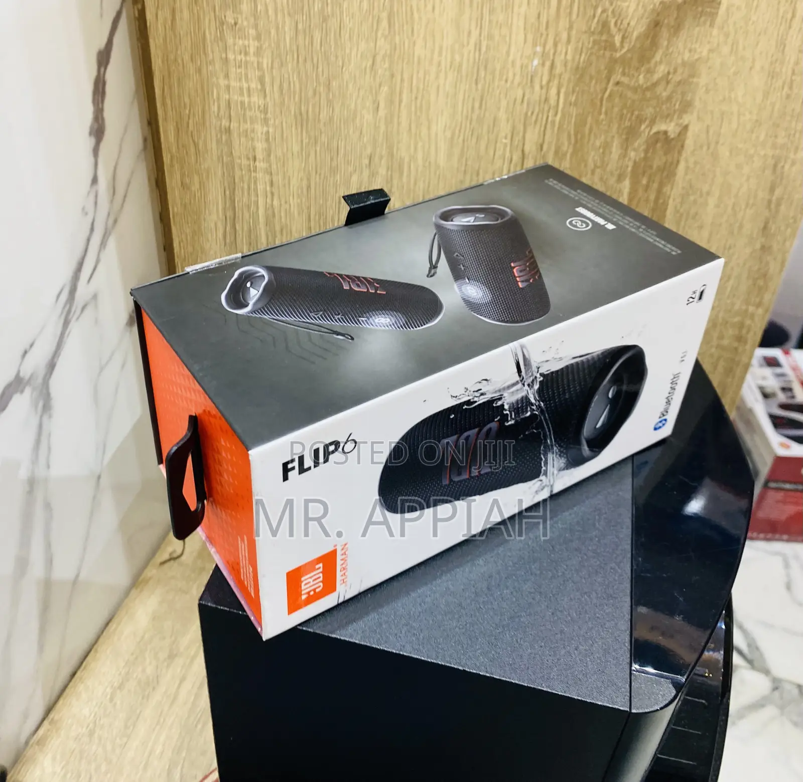 Shop Quality JBL Flip 6(Black)Portable Bluetooth Speaker.