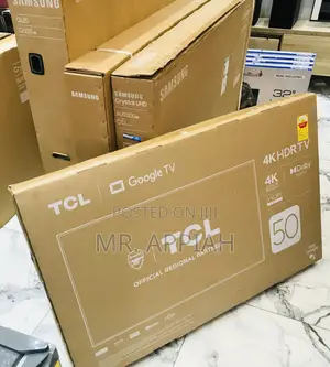 TCL 50 Inch UHD Smart Android TV 50P635(Black).