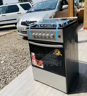 Durable Volcano Gas Oven 4 Burner With Oven and Grill(Gray)