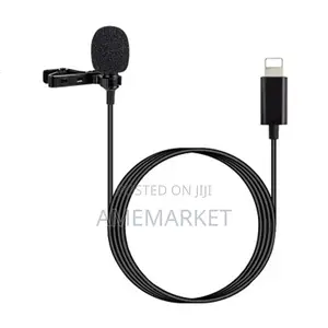 Lavalier Microphone iPhone Video Audio Recording. Lighting