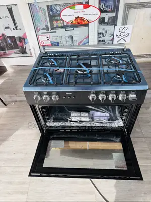 High Quality Ferre Black 60/90 5burner Gas Cooker Oven
