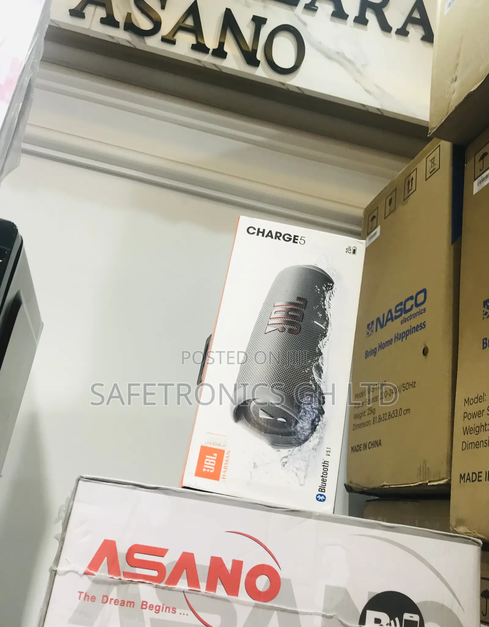 Gray Electric Bluetooth Wireless Charge 5 Speaker