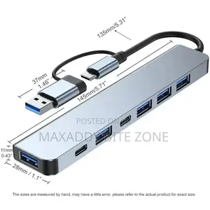 7 in 1 Usb Hub 3.0 Multiport Dock Station Type C Splitter