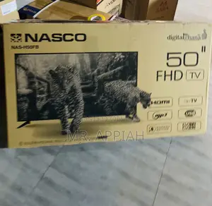 Durable Nasco 50 Inch Led FHD Digital Satellite Tv(Black).