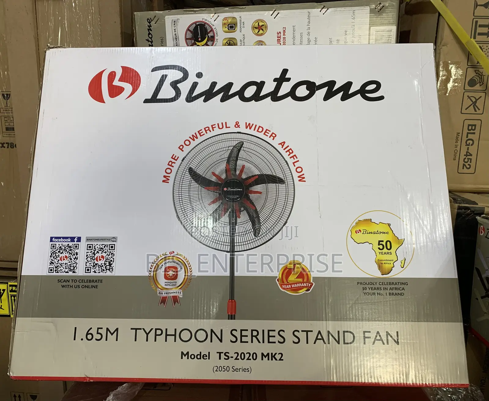 Binatone Typhoon Series Stand Fan 18”