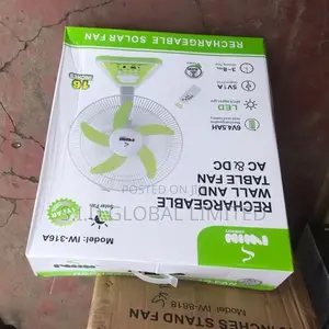 Wonderful Solar Standing Rechargeable Fan
