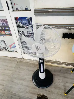 Energy Saving Speedy Rechargeable Electric Standing Fan.