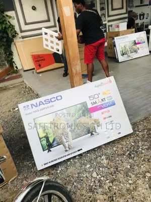 Nasco Full HD Black Electric 50 Inches Glossy Led Smart Tv