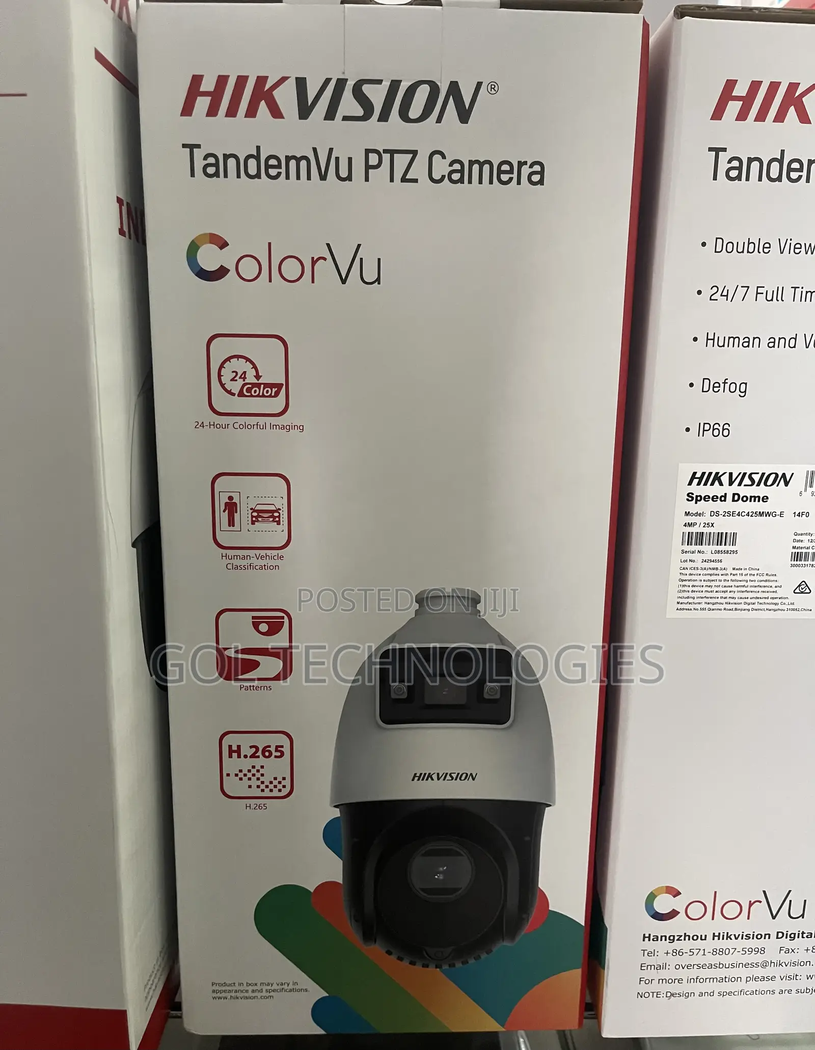 Hikvision Speed Dome 4mp Colorvu PTZ Ip Camera 25x Zoom