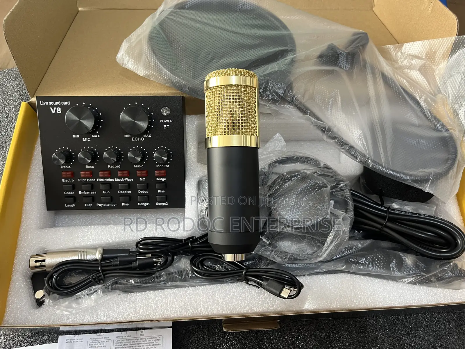 Studio Stand Set ( Mic,Soundcard,Filter and Stand )