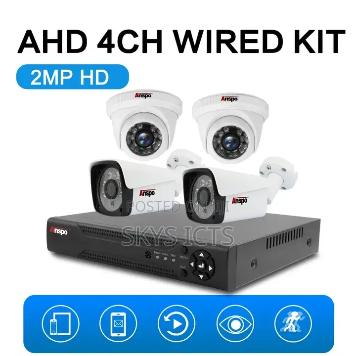 Anspo 4 Channel CCTV Kit