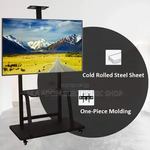 Mobile Tv Trolley for Heavy Duty TVS Between 50”-75”