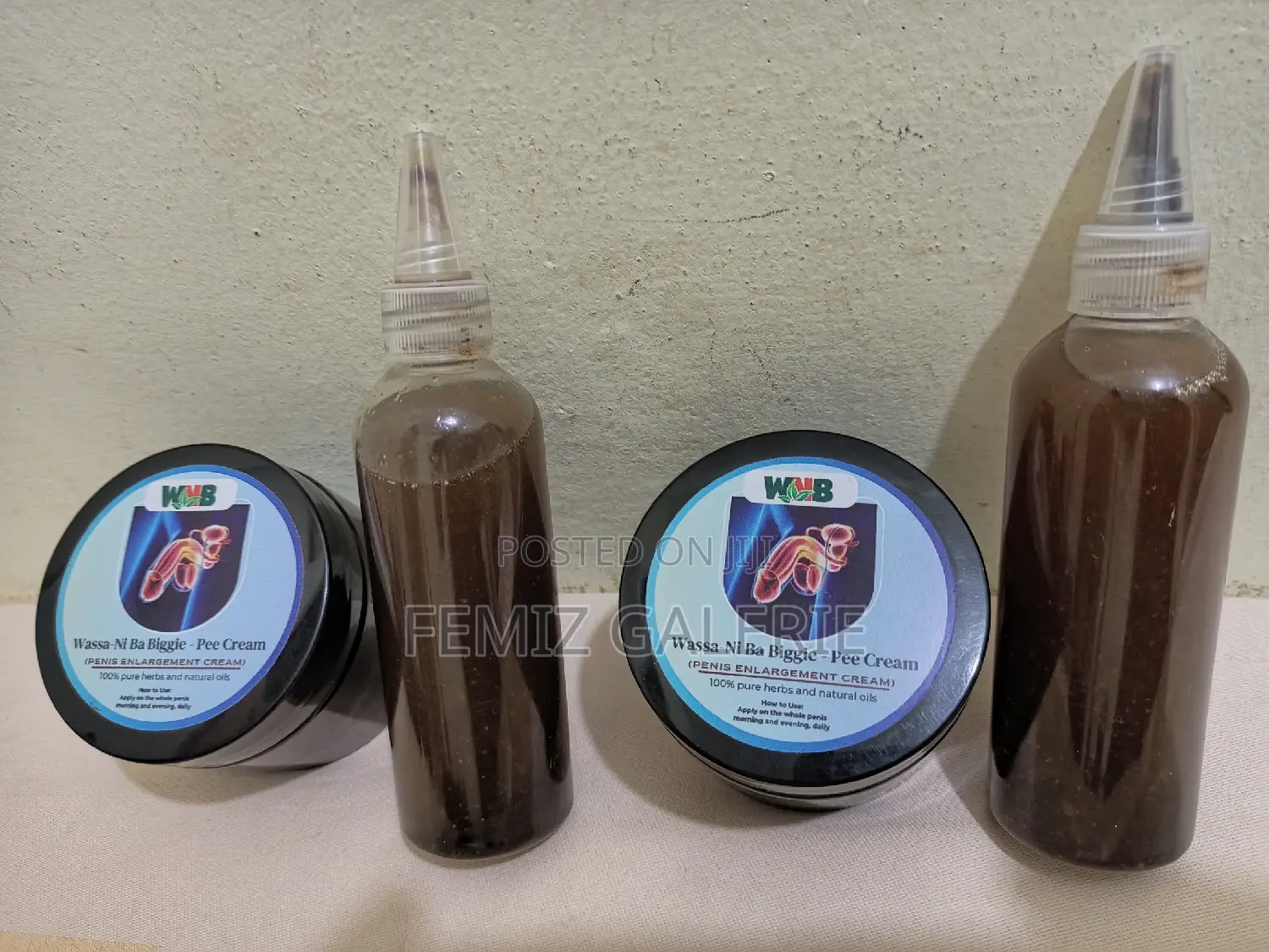 Wassa-Nii Ba Penis Enlargement Cream and Men's Delay Oil